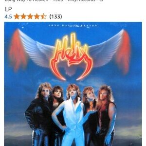 Helix Vinyl Record with Feather Design